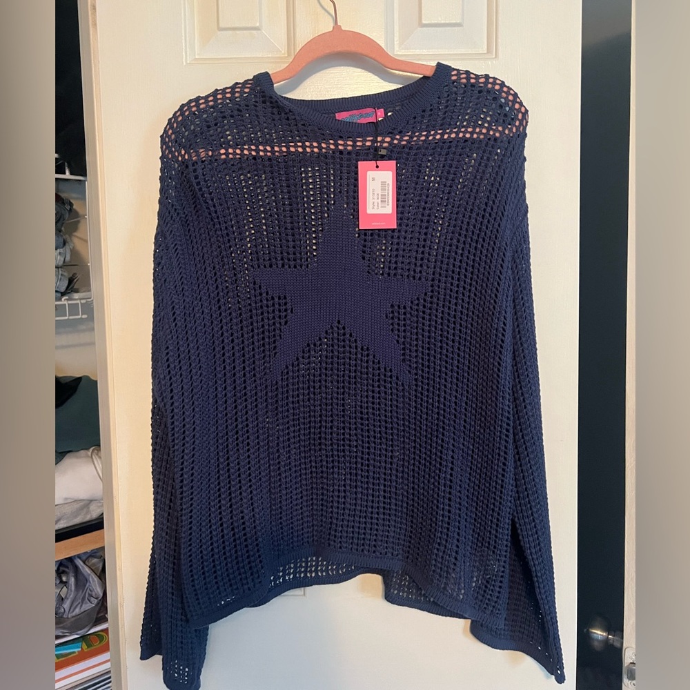 NWT Edikted Sweater Blue Star